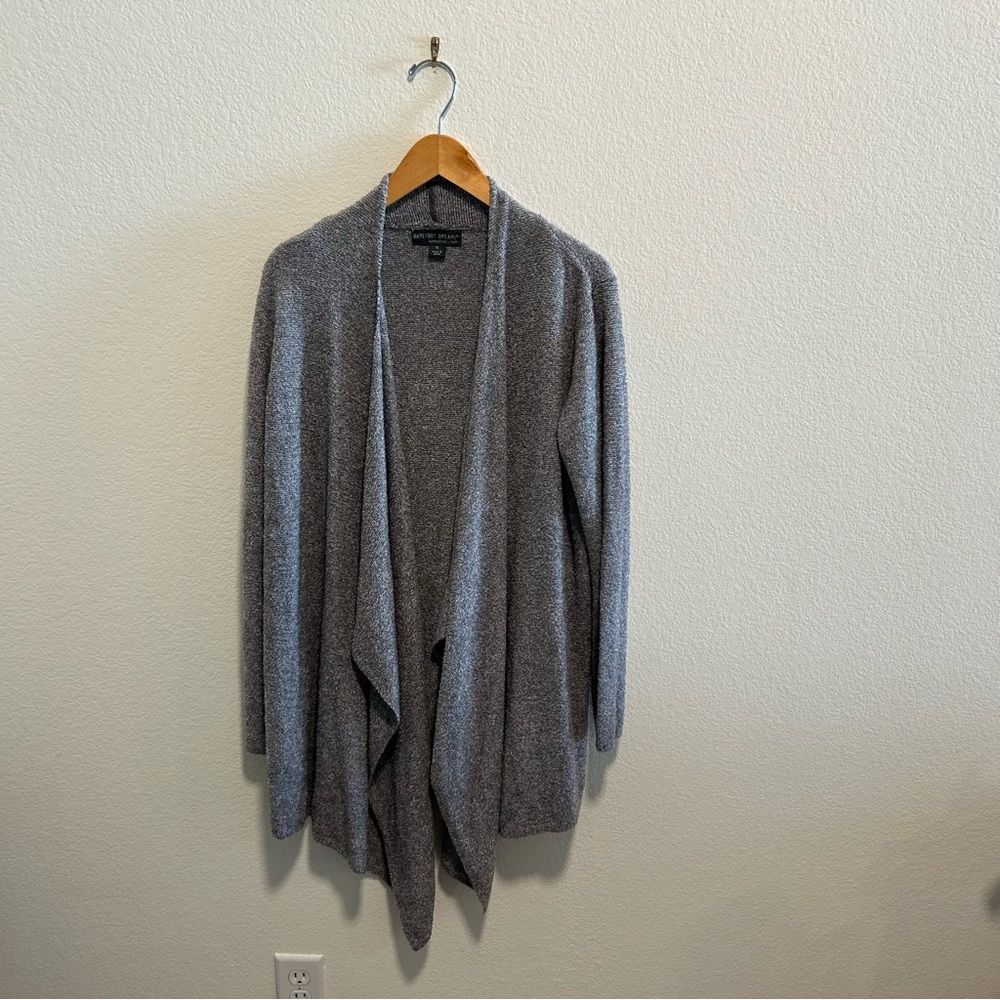 Barefoot Dreams Heather Gray Open Cardigan Bamboo Chic Lite